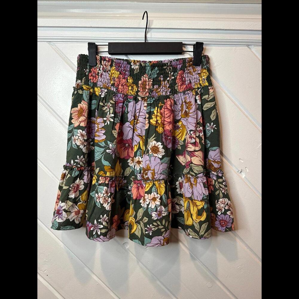 BOG Collective Floral Ruffle Skirt - Size Large - Picture 5 of 7
